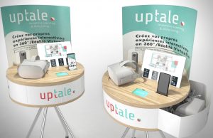 kit de réalité virtuelle contenant un casque, une caméra, un smartphone