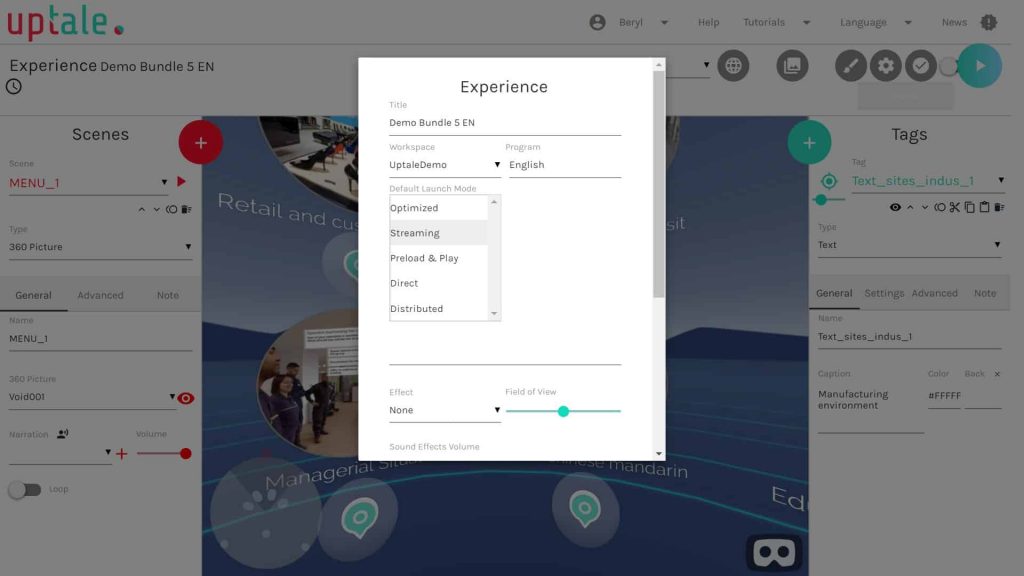 Ultimate Guide to running a demo-effect-free uptale reality session session - uptale platform settings